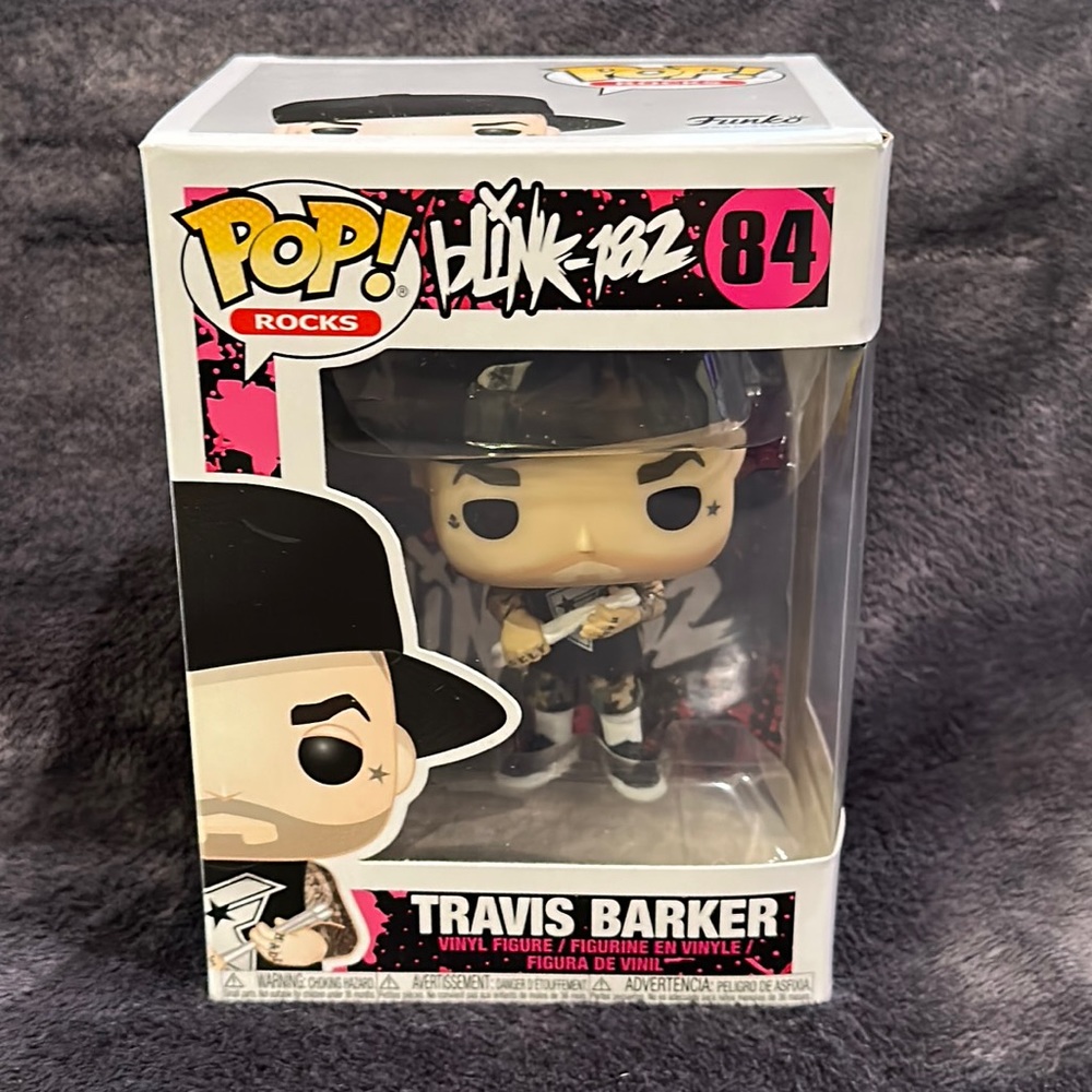 Travis Barker Funko Pop / Pop Rocks #84 … Never removed from box!